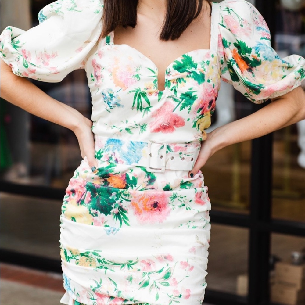 Luxxel Floral Garden dress NWT